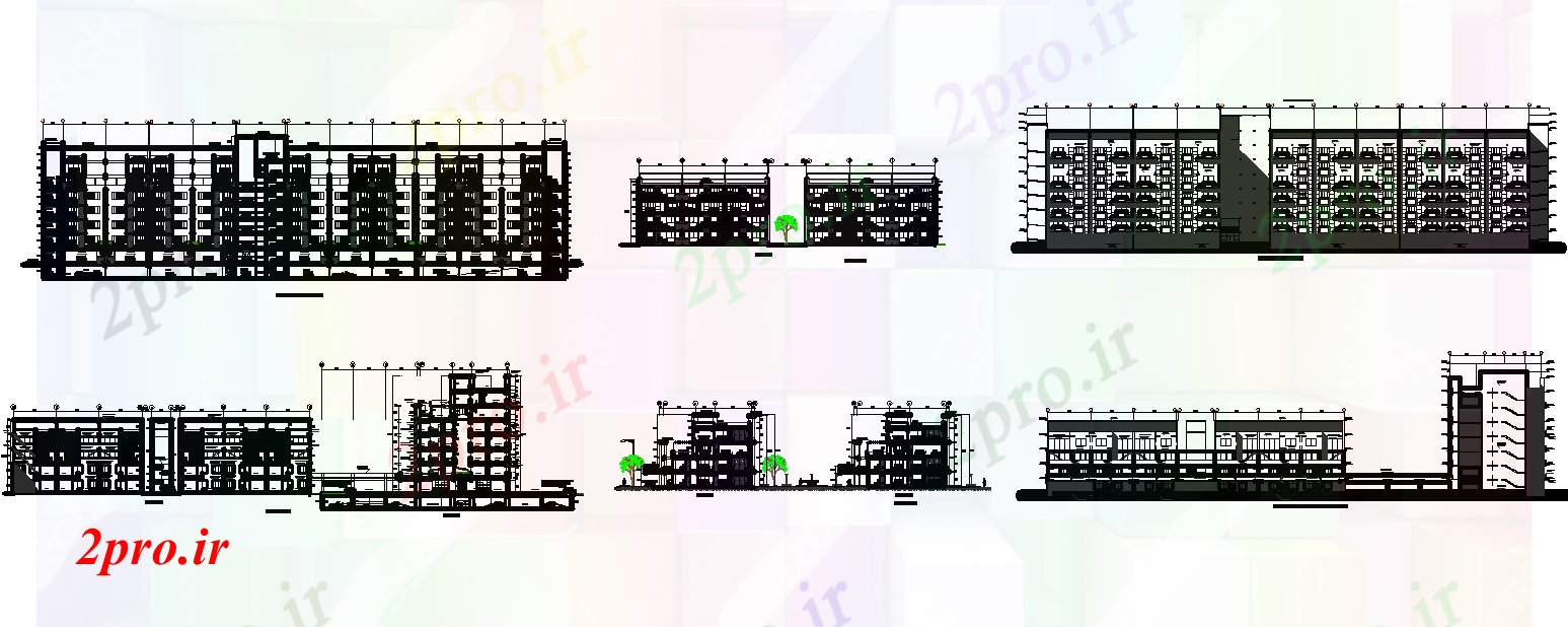 دانلود نقشه مسکونی  ، ویلایی ، آپارتمان  نما یک جامعه (کد63085)