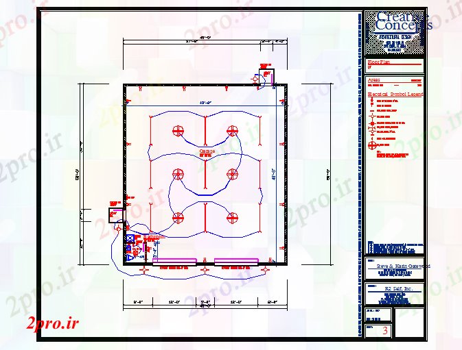 دانلود نقشه طراحی داخلی برق دراز کردن طراحی نمودار (کد63264)