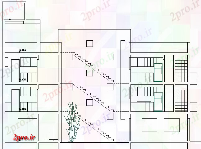 دانلود نقشه مسکونی ، ویلایی ، آپارتمان چند معماری خانه طراحی و نمای 13 در 20 متر (کد63390)