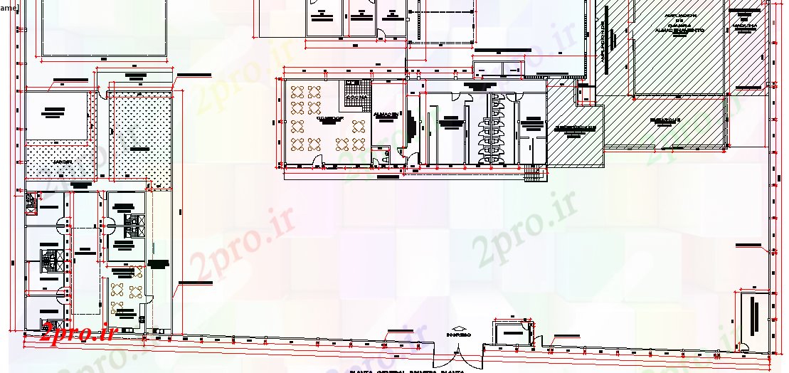 دانلود نقشه کارخانه صنعتی  ، کارگاه ماهی پردازش طراحی محصول و ساختار و بخش جزئیات  (کد63503)