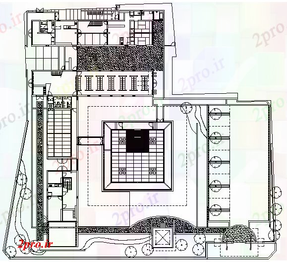 دانلود نقشه کلیسا - معبد - مکان مذهبی معبد بودایی معماری طرحی و جزئیات  ساختار  (کد63545)