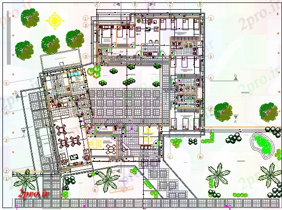 دانلود نقشه ساختمان دولتی ، سازمانی POLICE STATION طراحی معماری و جزئیات ساختار 50 در 54 متر (کد63661)