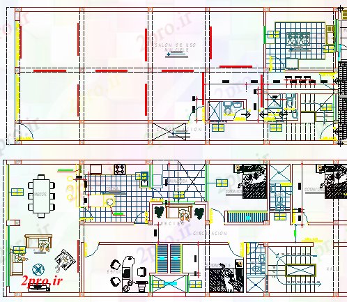 دانلود نقشه هایپر مارکت - مرکز خرید - فروشگاه معماری طرحی از بازار خرید طراحی، ساختار طراحی 8 در 31 متر (کد63665)