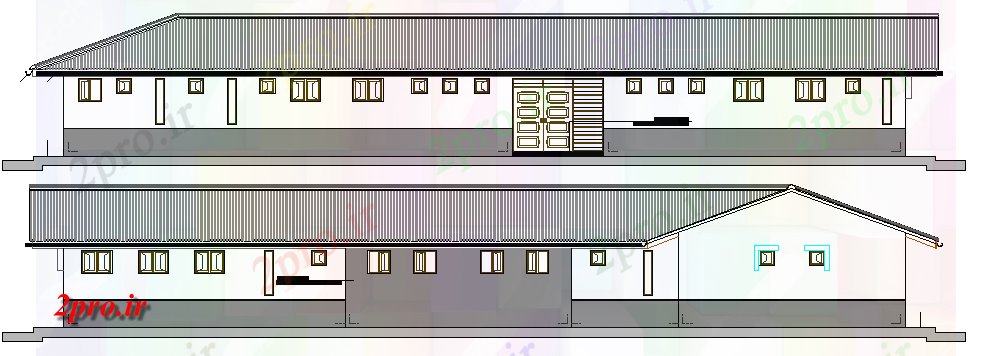 دانلود نقشه بیمارستان -  درمانگاه -  کلینیک بیمارستان پزشکی صفحه اصلی نما و (کد63682)