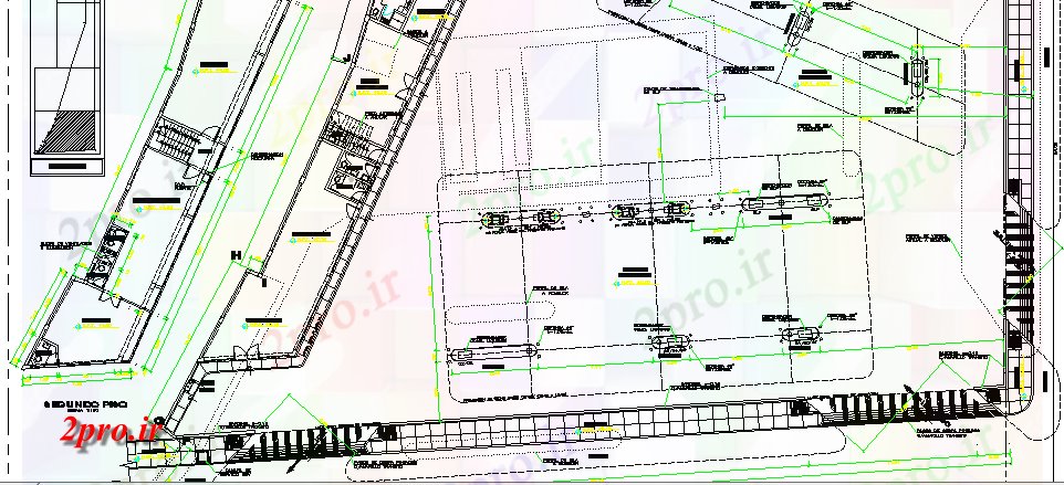 دانلود نقشه جزئیات ساخت و ساز توزیع گاز مایع گاز مرکز معماری طرحی بندی  (کد63688)