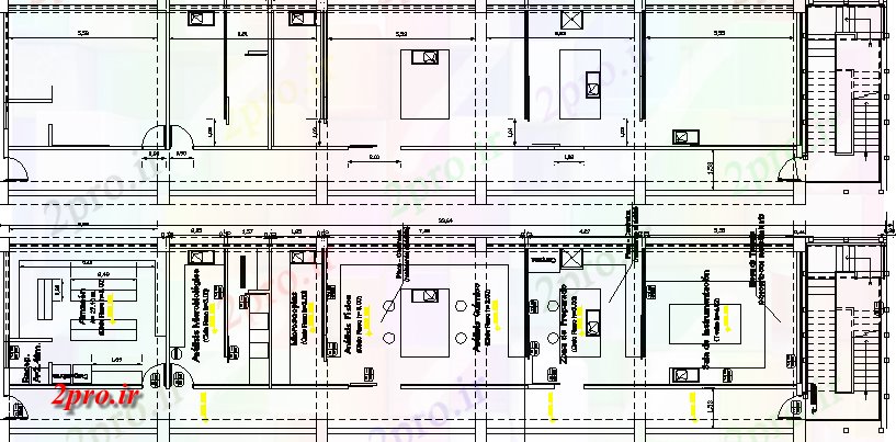 دانلود نقشه دانشگاه ، آموزشکده ، موسسه - بازسازی آزمایشگاه طرحی معماری و ساختار اطلاعات 22 در 28 متر (کد63702)