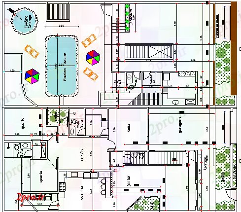 دانلود نقشه مسکونی ، ویلایی ، آپارتمان خانه با در بالا طراحی داخلی، ساختار اطلاعات 9 در 20 متر (کد63736)