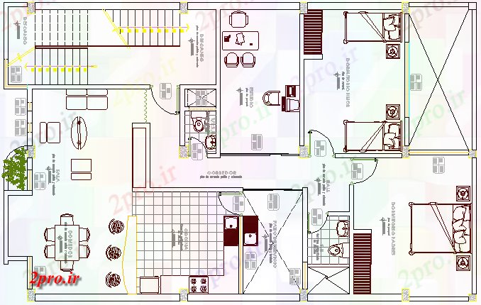دانلود نقشه مسکونی  ، ویلایی ، آپارتمان  تجارت خانه طراحی معماری و جزئیات  ساختار  (کد63741)