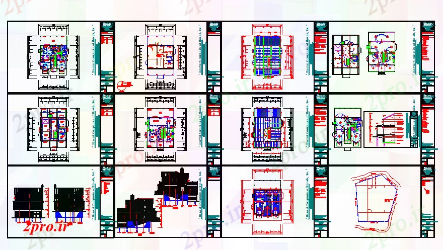 دانلود نقشه مسکونی ، ویلایی ، آپارتمان طبقه مسکونی پروژه صفحه اصلی 9 در 10 متر (کد63745)