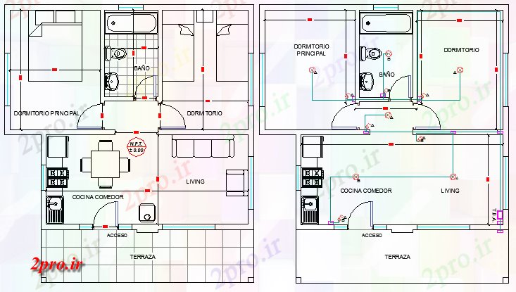 دانلود نقشه مسکونی  ، ویلایی ، آپارتمان  خانه کوچک طراحی معماری و جزئیات  ساختار  (کد63753)