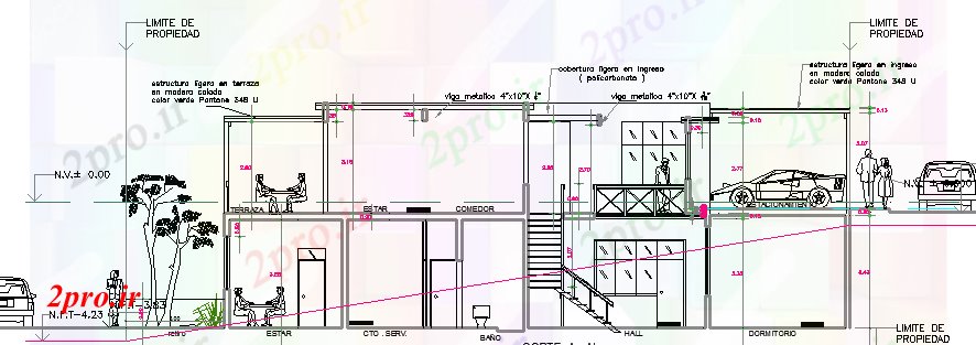 دانلود نقشه مسکونی ، ویلایی ، آپارتمان ساحل خانه طراحی معماری و بخش جزئیات 12 در 19 متر (کد63775)