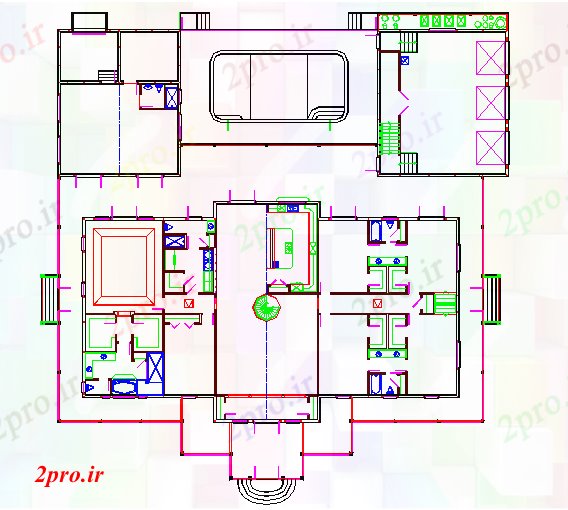 دانلود نقشه معماری طرحی برق دراز کردن جزئیات (کد63817)
