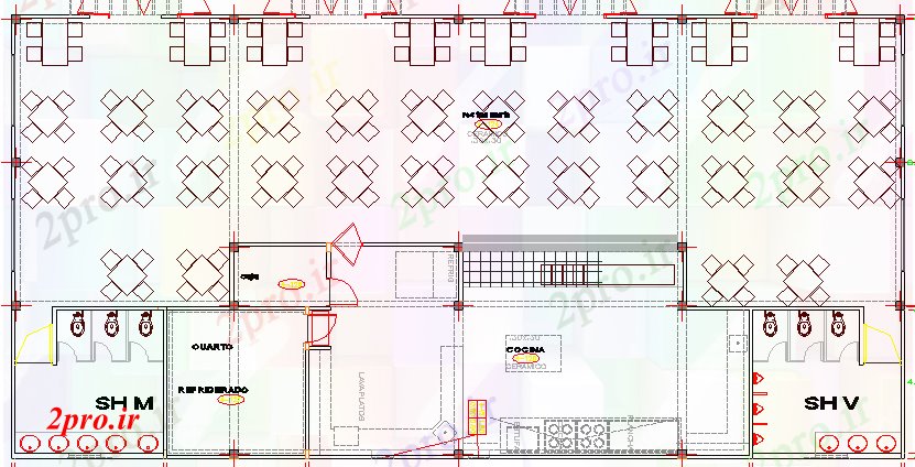 دانلود نقشه باشگاه قوس باشگاه خانه معماری طرحی و جزئیات ساختار 10 در 42 متر (کد63896)