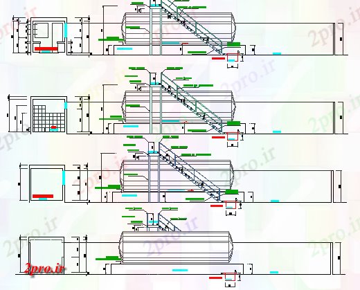 دانلود نقشه کارخانه صنعتی  ، کارگاه سوخت تانک جزئیات ساخت و ساز  (کد63913)
