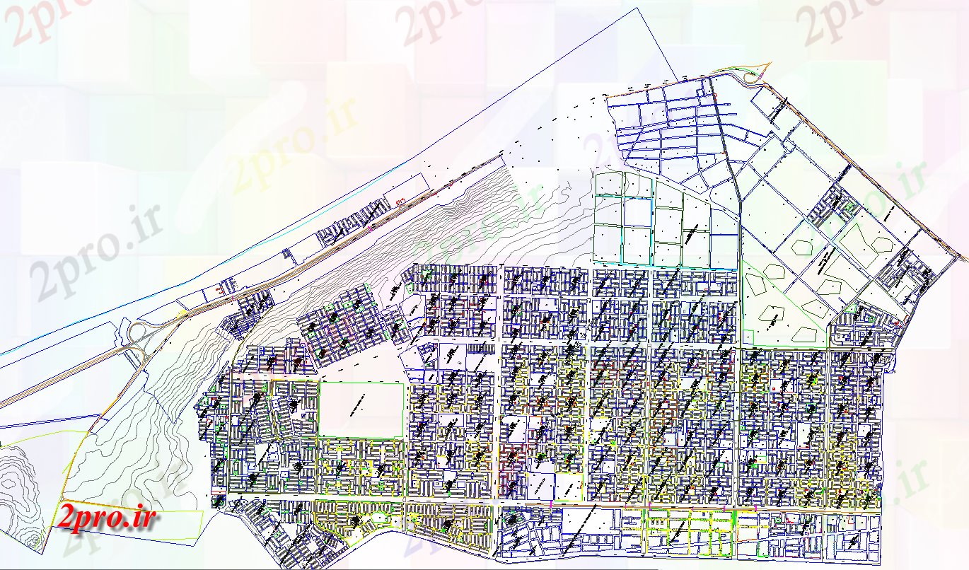 دانلود نقشه برنامه ریزی شهری برنامه ریزی شهری پروژه های شهری (کد63963)
