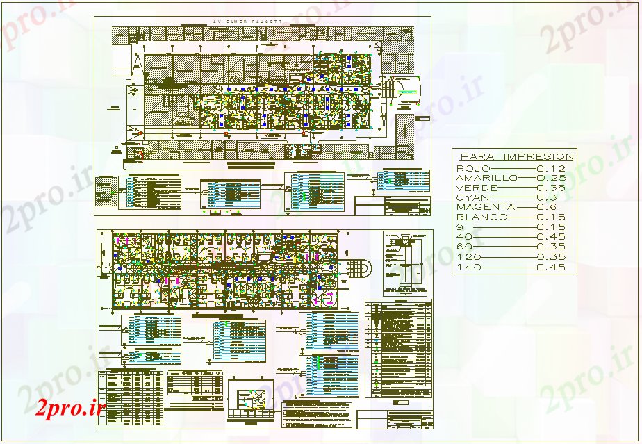 دانلود نقشه معماری  خط برق با افسانه ای آن برای طراحی بیمارستان    (کد63969)