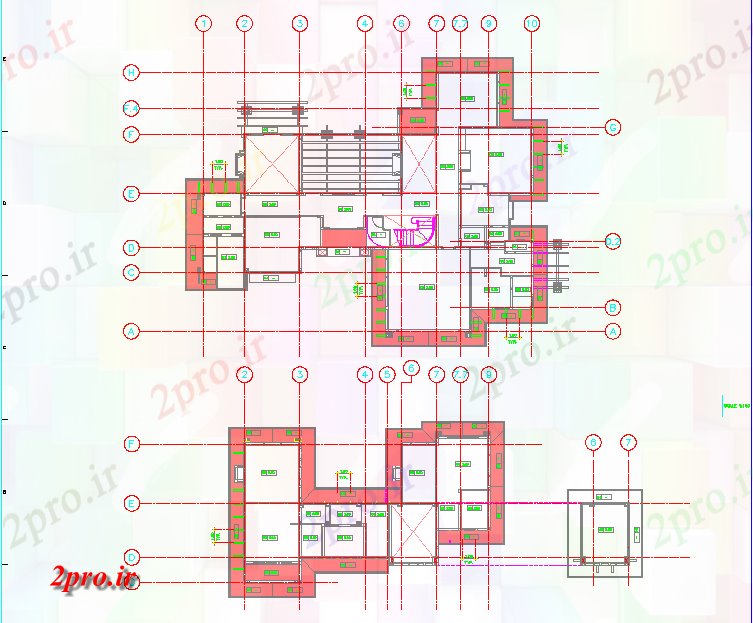دانلود نقشه جزئیات پایه طرحی بنیاد پروژه خانه (کد64035)