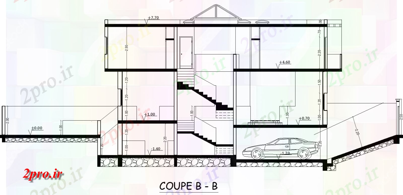 دانلود نقشه مسکونی  ، ویلایی ، آپارتمان  طرحی بخش از جزئیات پروژه محل اقامت (کد64040)