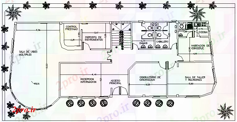 دانلود نقشه  ساختمان دولتی ، سازمانی شهرستان مرکز فرهنگی معماری طرحی و جزئیات  ساختار  (کد64067)