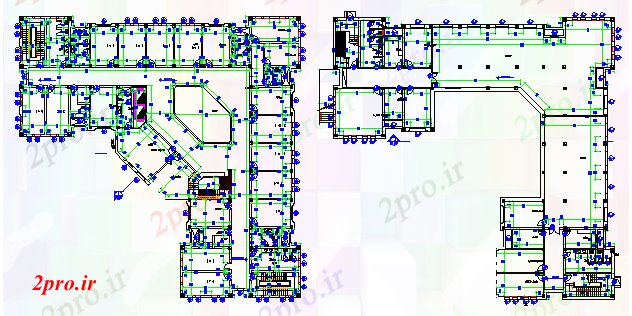 دانلود نقشه مسکونی  ، ویلایی ، آپارتمان  ساختمان به مساحت طرح، بخش  و نما    (کد64069)