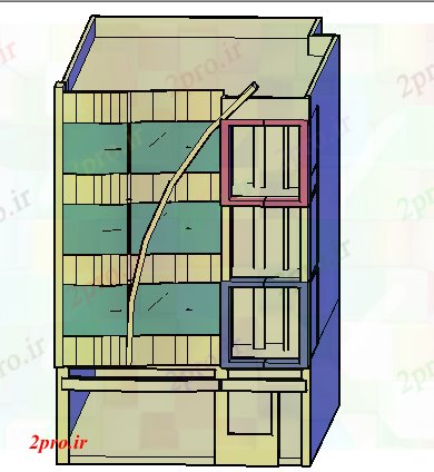 دانلود نقشه مسکونی  ، ویلایی ، آپارتمان   طراحی  خانواده ساختمانی نمای  (کد64082)