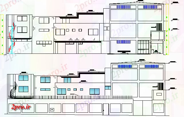 دانلود نقشه کارخانه صنعتی  ، کارگاه  نساجی کارخانه معماری بخش طرحی  (کد64087)