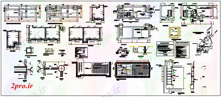 دانلود نقشه مسکونی  ، ویلایی ، آپارتمان  ساختمان پرتو و ستون بتن ساختار (کد64129)