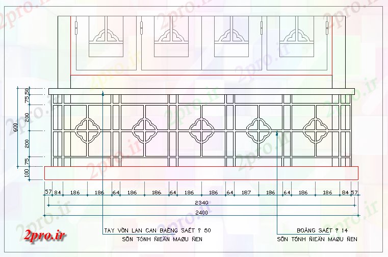 دانلود نقشه بلوک در و نرده های دیوار نرده های طراحی (کد64151)