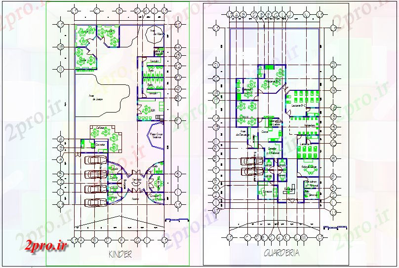 دانلود نقشه دانشگاه ، آموزشکده ، مدرسه ، هنرستان ، خوابگاه - طرحی مدرسه نظر طراحی اولیه برای کودکان 18 در 30 متر (کد64624)