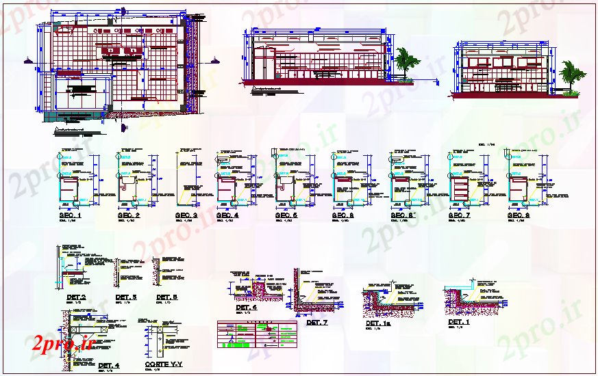 دانلود نقشه جزئیات ساخت و ساز انقباض و  جزئیات طراحی آزمایشگاه با  افسانه آن (کد64644)