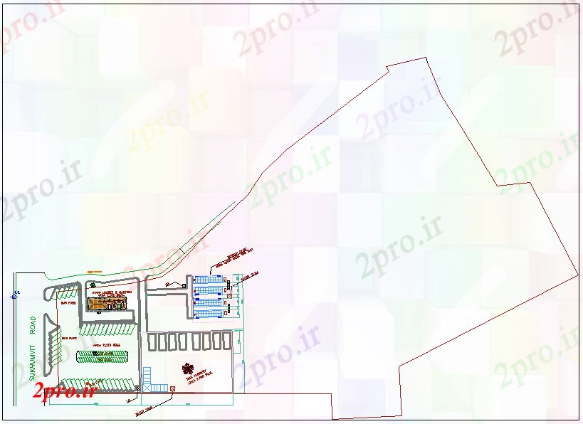 دانلود نقشه مکان های تاریخی آمازون پارک طراحی    (کد64732)