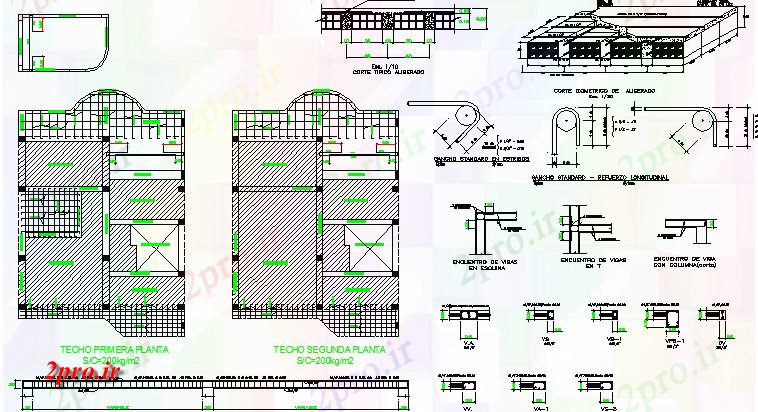دانلود نقشه جزئیات ساخت و ساز چند کف سازی پروژه مسکن جزئیات ساخت و ساز  (کد64745)