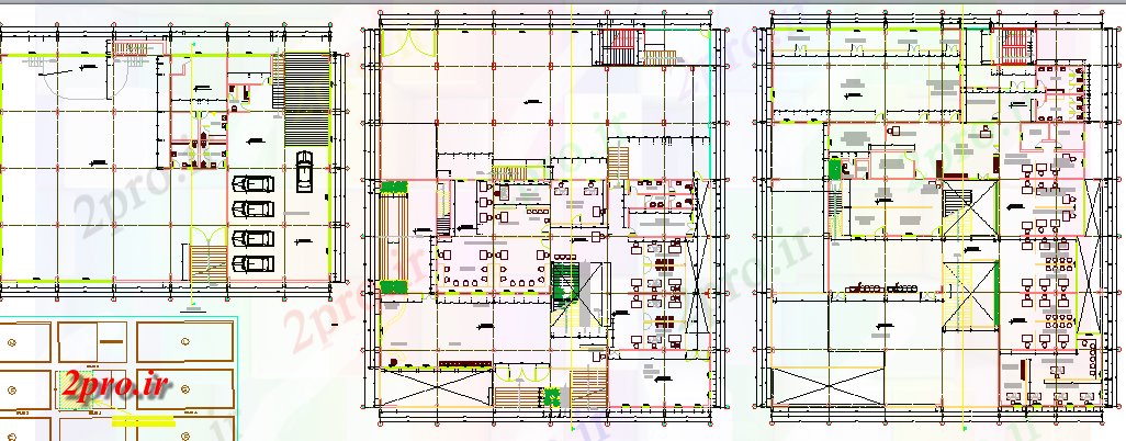 دانلود نقشه ساختمان دولتی ، سازمانی طراحی از شهر سالن سالن معماری پروژه های 34 در 40 متر (کد64748)