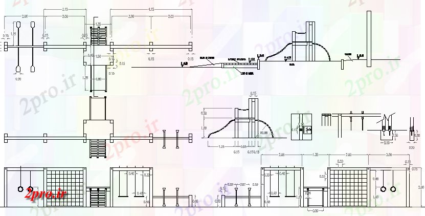 دانلود نقشه ورزشگاه ، سالن ورزش ، باشگاه بازی ایتالیایی پخش  های مرکز معماری پروژه های  (کد64841)