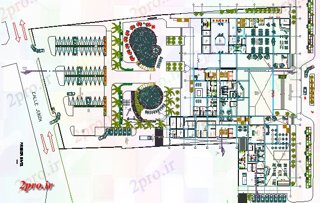 دانلود نقشه هتل - رستوران - اقامتگاه  طرحی سایت و محوطه سازی از سه پروژه هتل ستاره (کد64942)