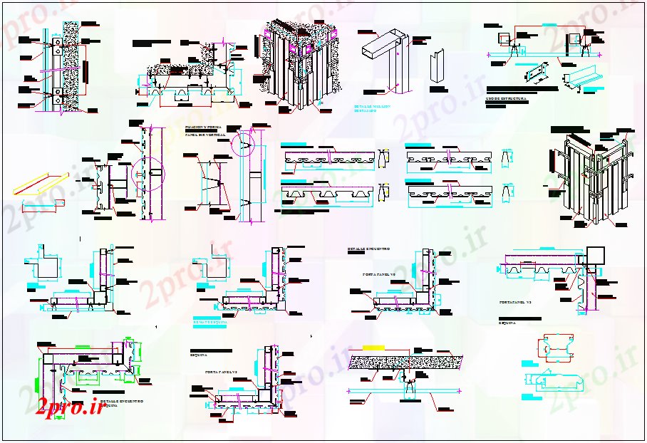 دانلود نقشه ستون پوشش اطلاعات مربوط به جزئیات روش بر ساختار (کد64967)