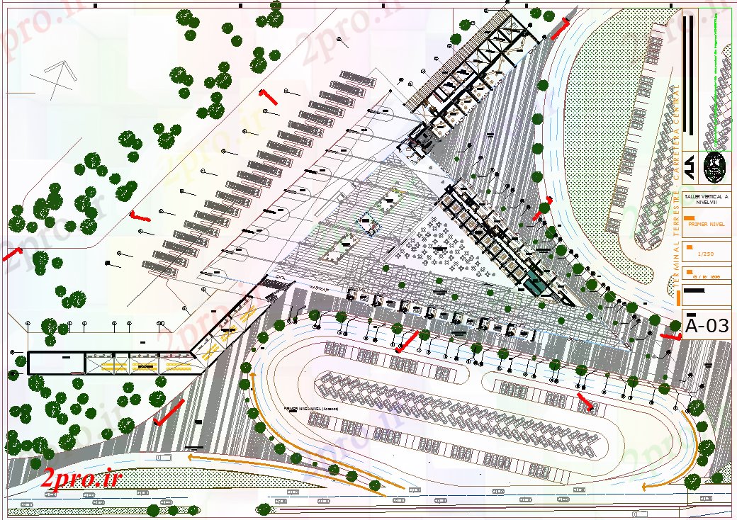 دانلود نقشه هتل - رستوران - اقامتگاه معماری توچال پروژه 15 در 228 متر (کد65027)
