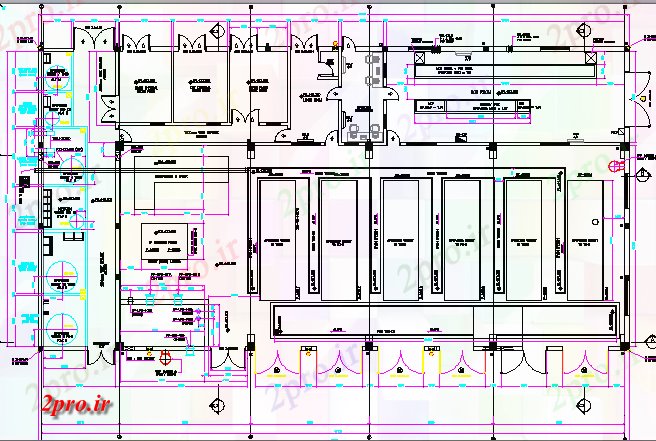 دانلود نقشه کارخانه صنعتی  ، کارگاه کارخانه صنعتی  ، کارگاه ساخت و ساز معماری طراحی (کد65070)