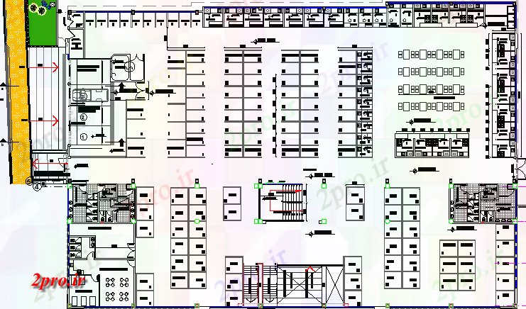 دانلود نقشه کارخانه صنعتی  ، کارگاه سبزیجات ذخیره سازی معماری خانه  (کد65106)