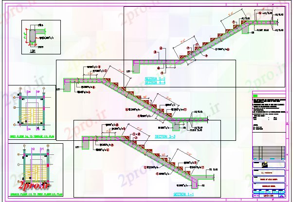 دانلود نقشه جزئیات ساخت و ساز راه پله جزئیات سازنده ayangar فروشگاه کار (کد65120)