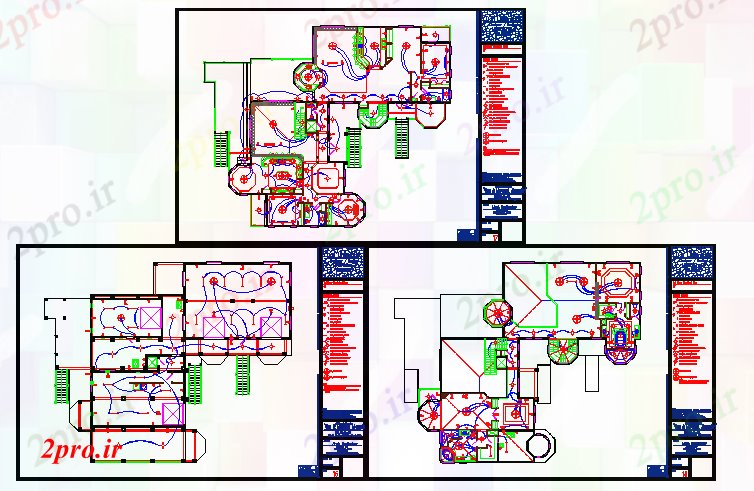 دانلود نقشه معماری آپارتمان   الکتریکی دراز کردن تمام جزئیات کف (کد65170)