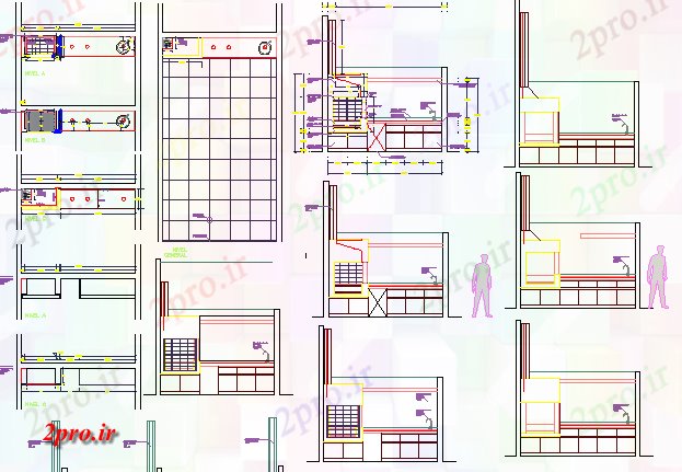 دانلود نقشه جزئیات ساخت و ساز ساخت و ساز دیوار جزئیات ساخت (کد65182)