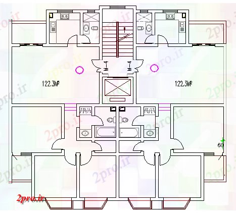 دانلود نقشه بلوک حمام و توالتنصب و راه اندازی لوله کشی از یک خانواده  طرحی خانه  (کد65196)