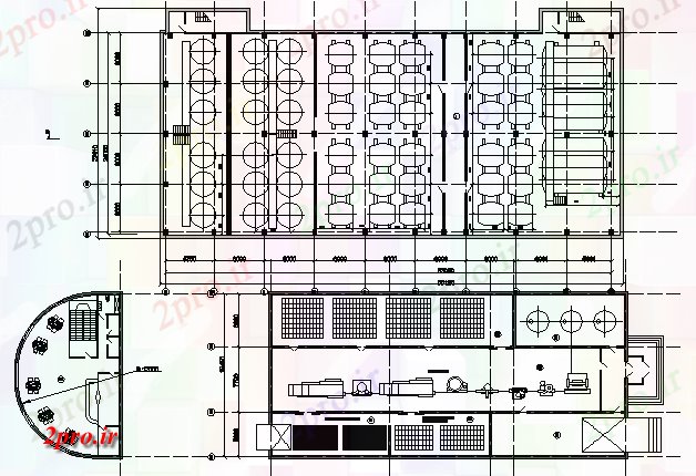 دانلود نقشه کارخانه صنعتی  ، کارگاه کارخانه شربت سازی معماری کارخانه پروژه (کد65408)
