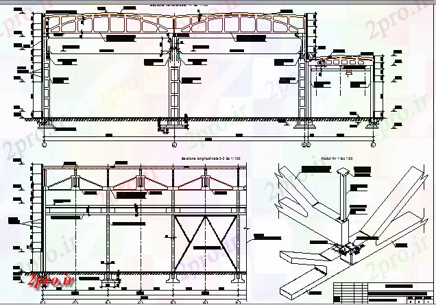 دانلود نقشه کارخانه صنعتی  ، کارگاه صنعتی  بخش ساخت نیروگاه با ساخت و ساز دیوار جزئیات (کد65413)