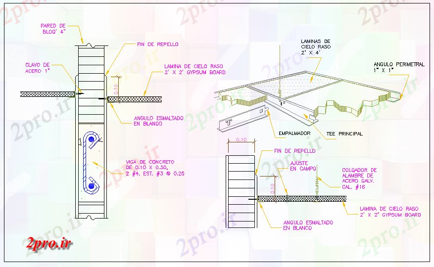 دانلود نقشه جزئیات ساخت و ساز تقویت پرتو و ساختار ستون جزئیات (کد65549)