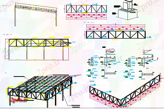 دانلود نقشه کارخانه صنعتی  ، کارگاه این پروژه معماری انبار صنعتی  (کد65633)