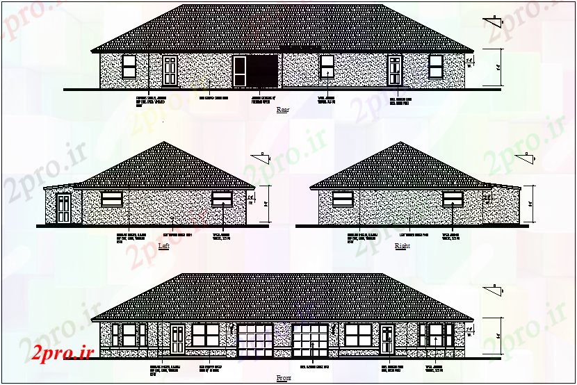 دانلود نقشه جزئیات طراحی در و پنجره  روم پروژه کاخ جزئیات (کد65692)