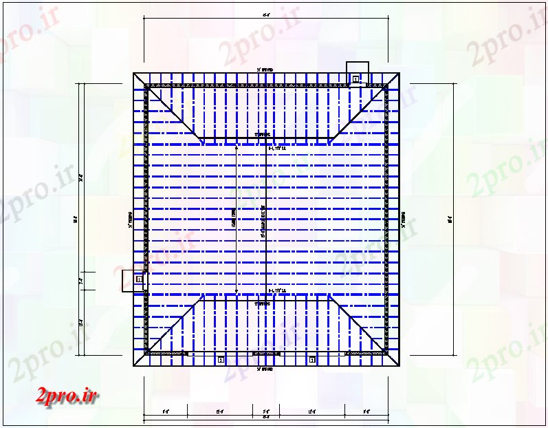 دانلود نقشه جزئیات ساختار خانه طرحی سقف نظر طرحی جزئیات (کد65884)