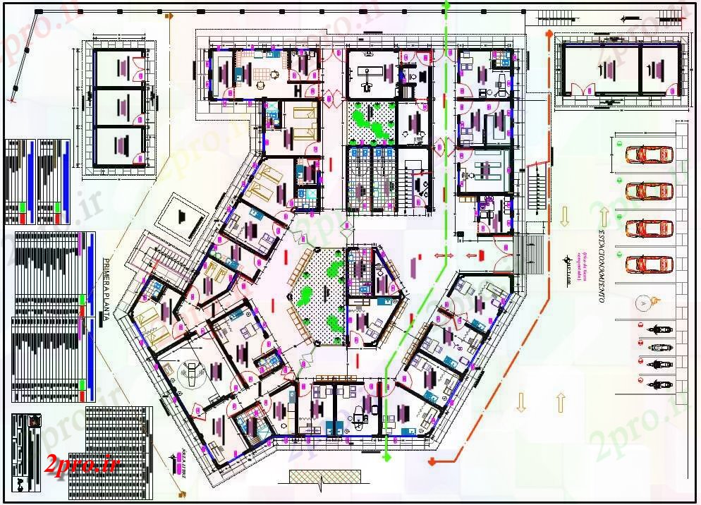 دانلود نقشه بیمارستان -  درمانگاه -  کلینیک طرحی بیمارستان  طرح (کد65924)